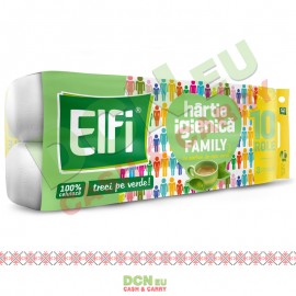 ELFI HARTIE IGIENICA 10ROLE 3STRATURI FAMILY 