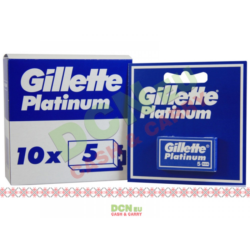 GILLETTE LAME RAS PLATINUM 50BUC/SET