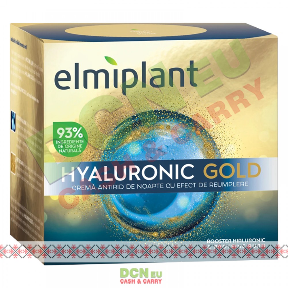 ELMIPLANT HYALURONIC GOLD CREMA  ANTIRID 50ML NOAPTE 