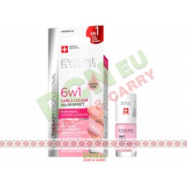 EVELINE NAIL THERAPY 6IN1 SHIMMER PINK
