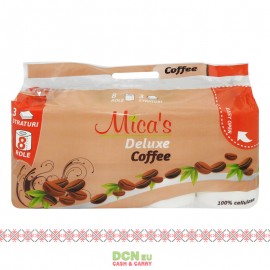 MICAS DELUXE HARTIE IGIENICA 3STR 8ROLE COFFEE