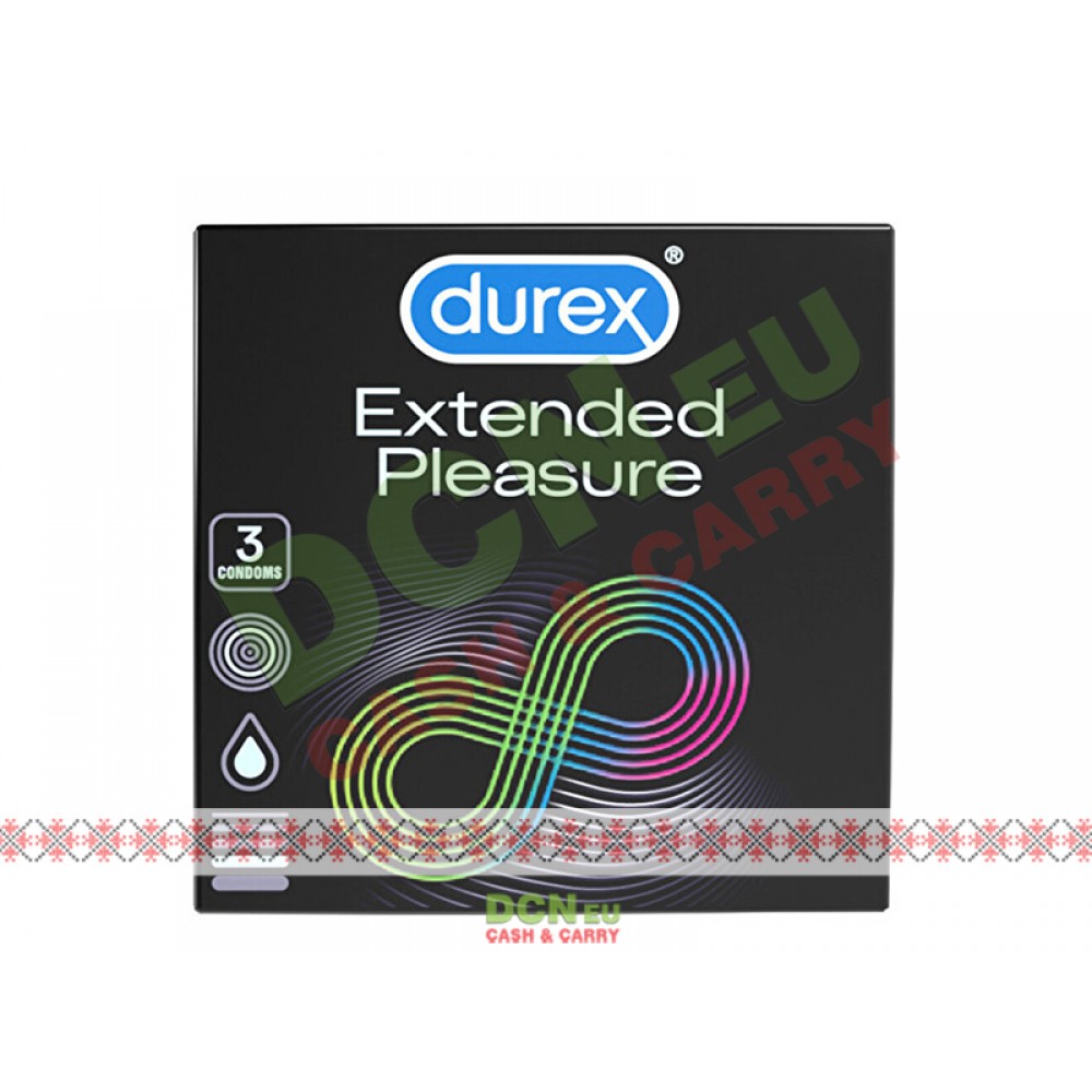 DUREX PREZERVATIVE 3BUC/SET EXTENDED PLEASURE 