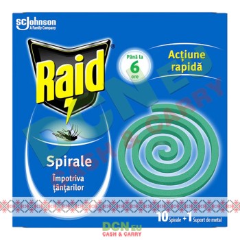 RAID SPIRALE ANTI TANTARI 10BUC+ SUPORT METAL