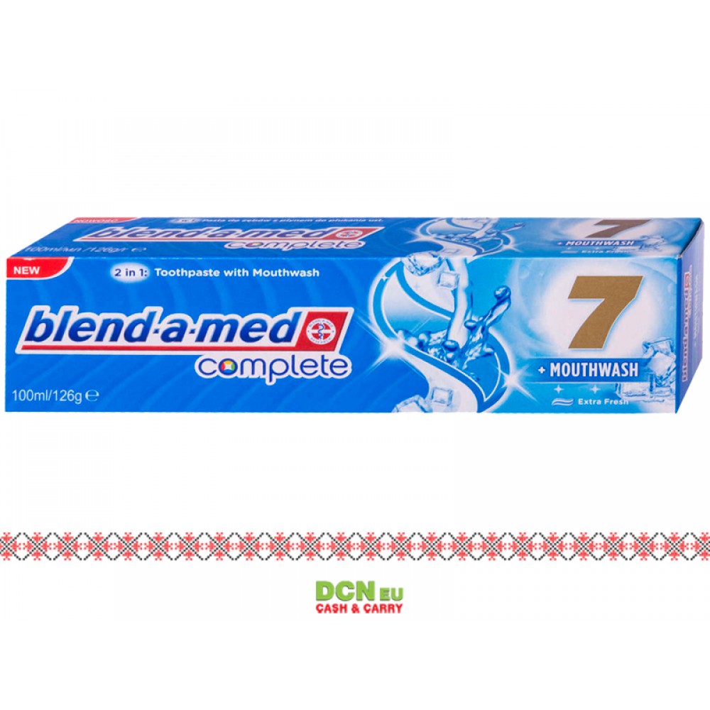 BLEND A MED PASTA DINTI 100ML 7COMPLETE MOUTHWASH EXTRA FRESH