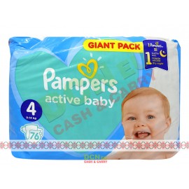 PAMPERS NEW GIANT PACK NR4 7-14/9-14KG 76BUC